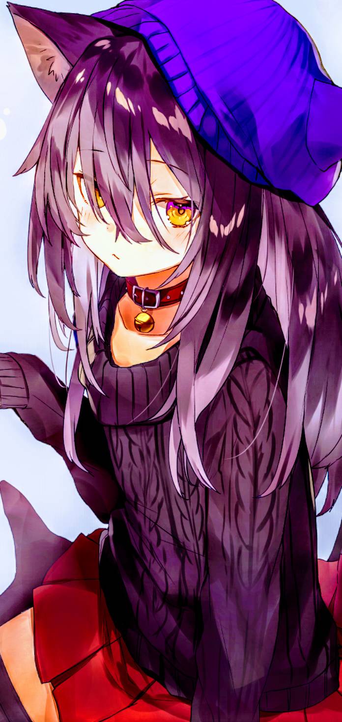 Neko girl beanie  fa  f     ca   cf a  b         faf